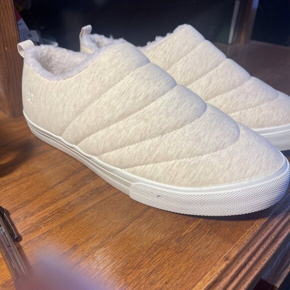 Hurley Women’s 10 Arlington Puff Slipper Clog Heathered Cream - Picture 3 of 9